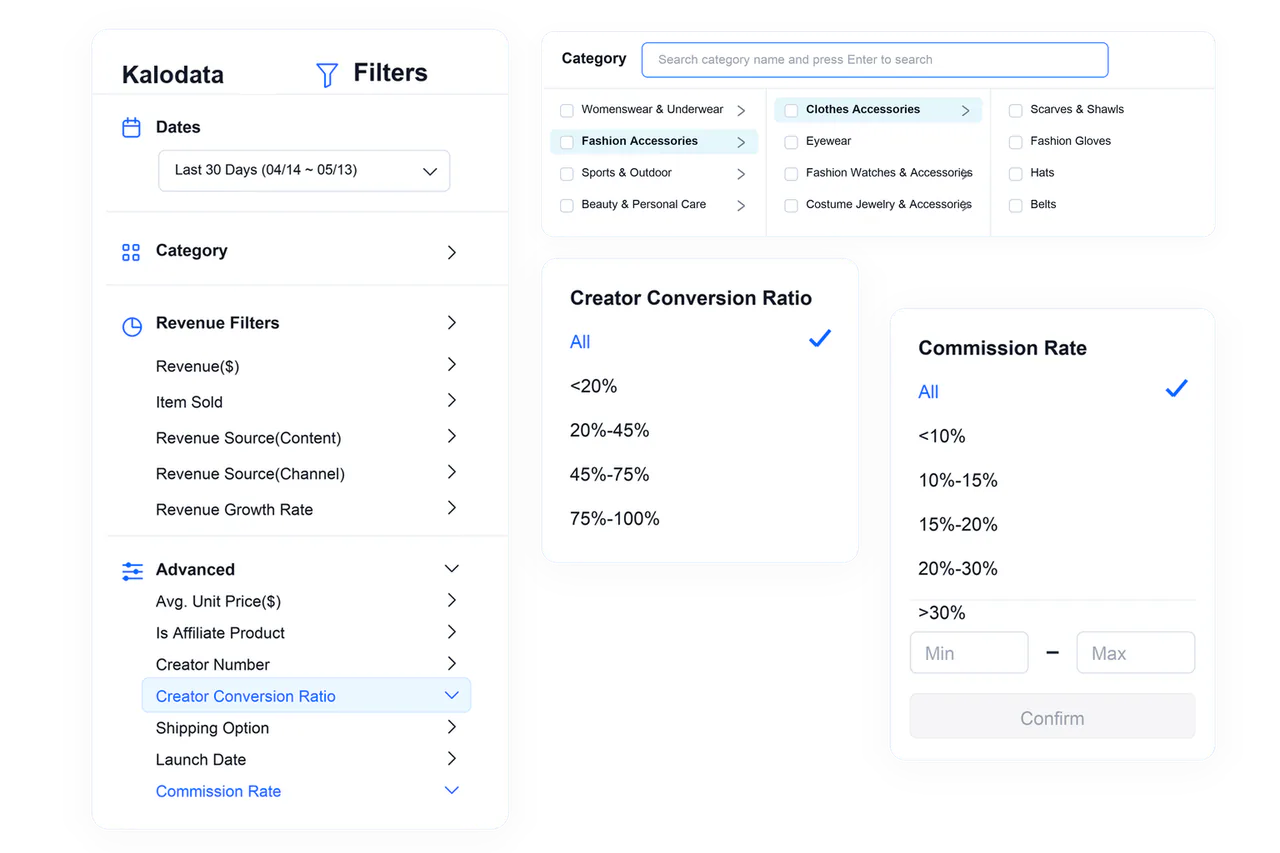 Pinpoint winning products with precision filters preview